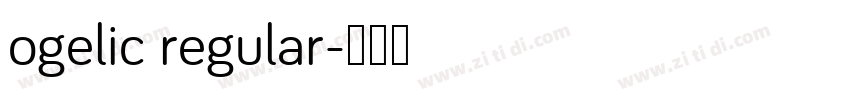 ogelic regular字体转换